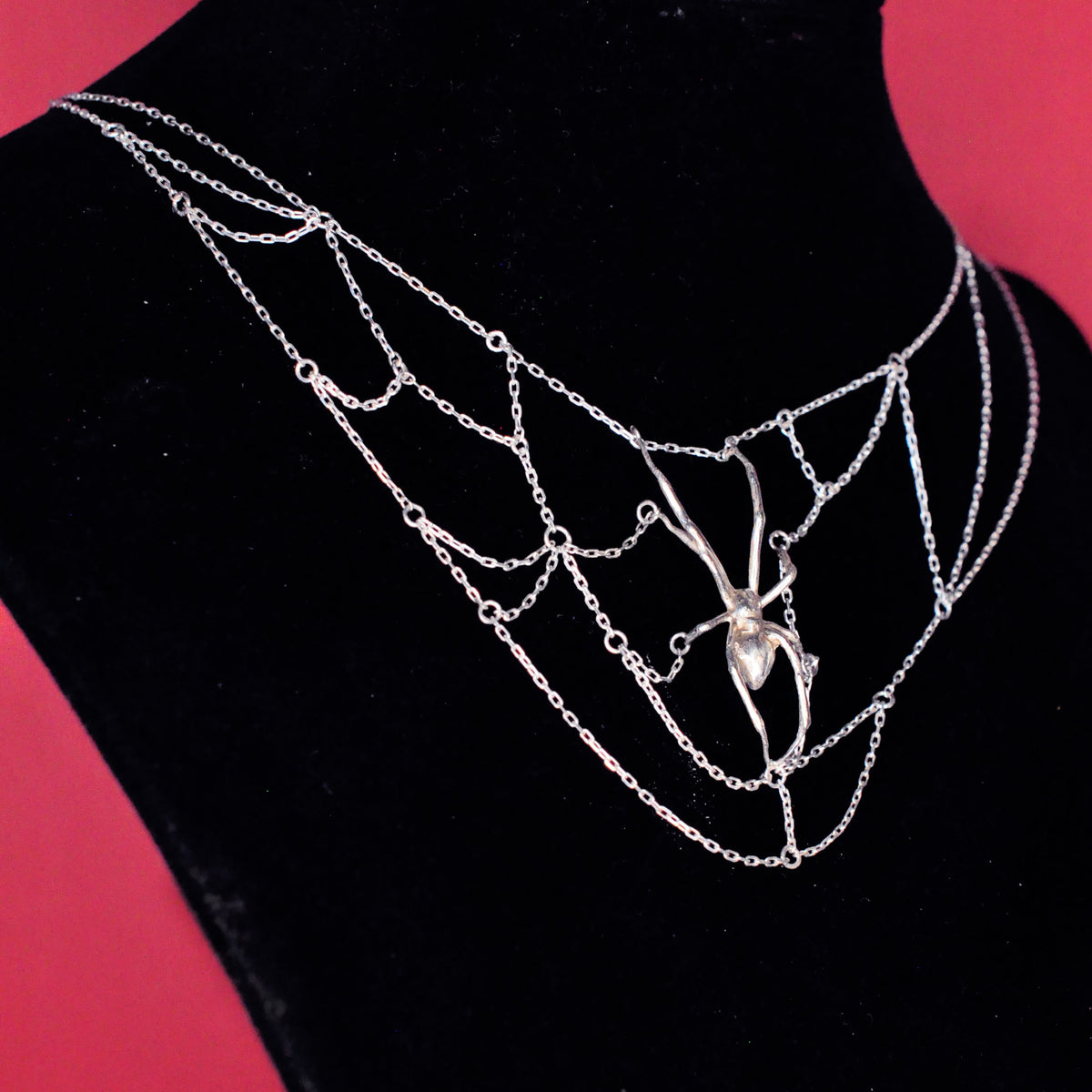 Black Widow Web Necklace – OZMA adornments