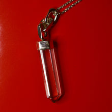 Crystal Clear Sterling silver chain pendant