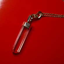 Crystal Clear Sterling silver chain pendant