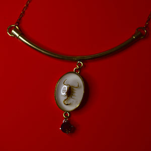 Scorpion Necklace w/ Smoky Quartz - One of a Kind