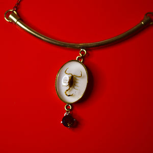 Scorpion Necklace w/ Smoky Quartz - One of a Kind