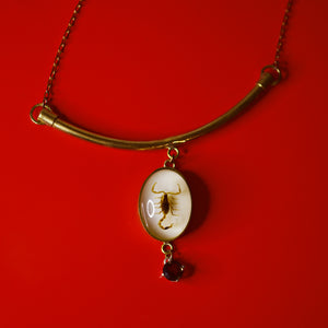 Scorpion Necklace w/ Smoky Quartz - One of a Kind
