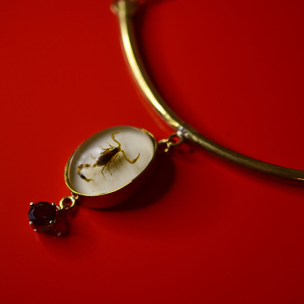 Scorpion Necklace w/ Smoky Quartz - One of a Kind
