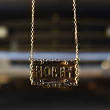 Horny License Plate Necklace