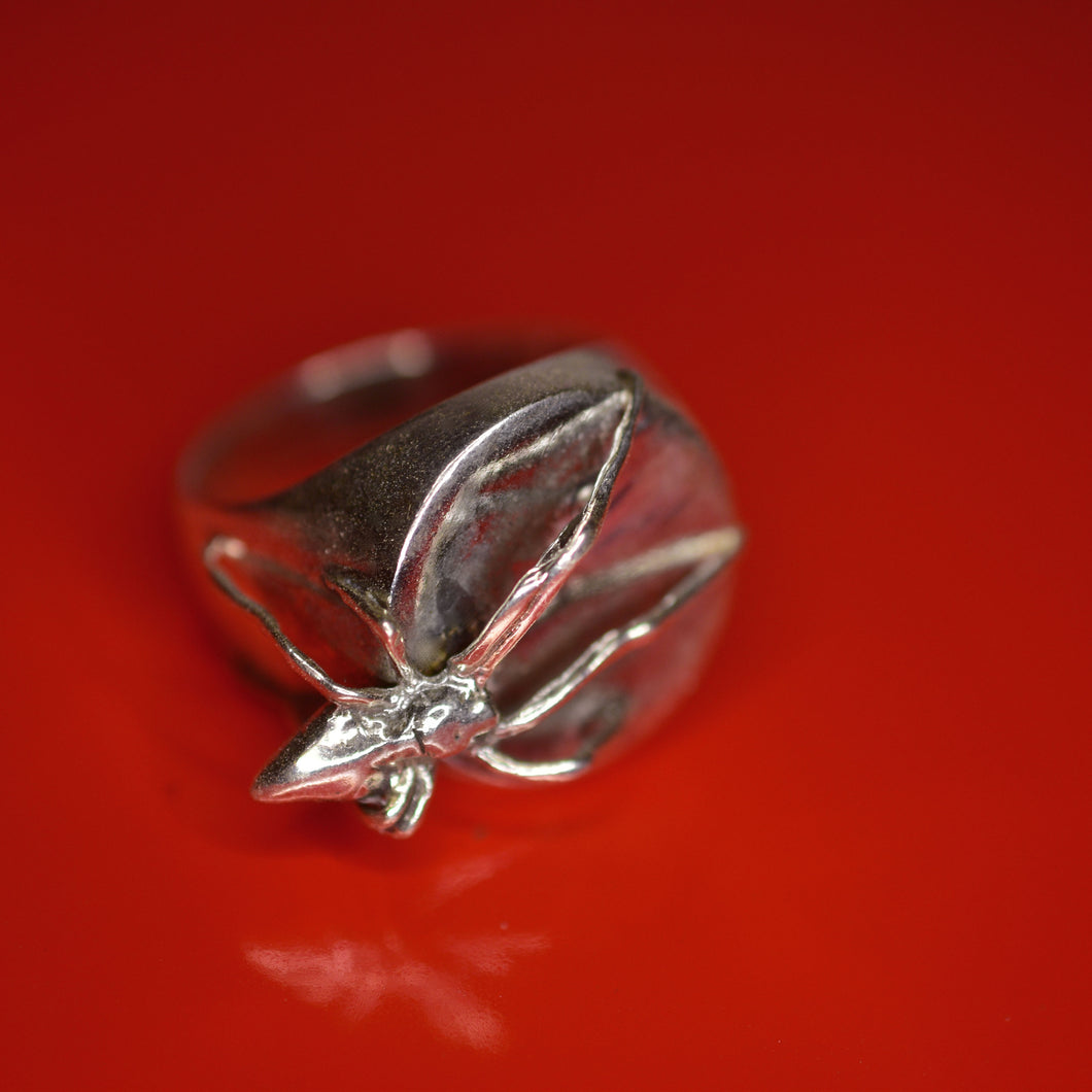 Black Widow Signet Ring - Size 10