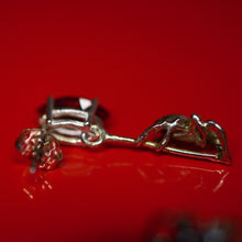 Itsy Bitsy Spider Garnet Studs