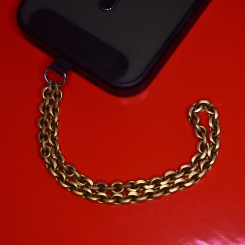 Phone Tether - Brass chain