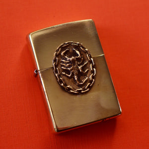Scorpion Chain Lighter Gold
