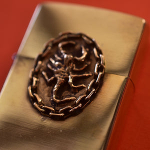 Scorpion Chain Lighter Gold