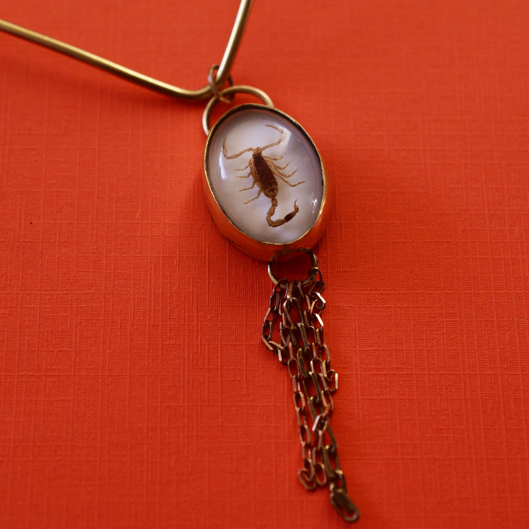 Scorpion Collar - Brass