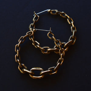 UFO Hoop Earrings - Chain