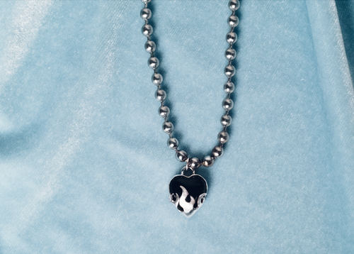 Flaming Heart Necklace