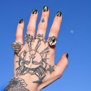 Grimace Face Ring - Cry one more time