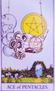 Ace of Pentacles // Coin Necklace