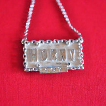 Horny License Plate Necklace