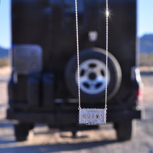 Horny License Plate Necklace